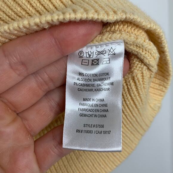 Minnie Rose Short Sleeve Pointelle Cardigan Medium Cotton Cashmere - Picture 11 of 16